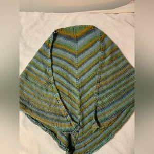 Hand-knit Maritime Canadian Shawl